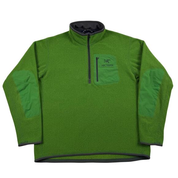 Arc'teryx Other - Arcteryx Green Quarter Zip Fleece Pullover Gorp Outdoor Hiking Jacket Size Large